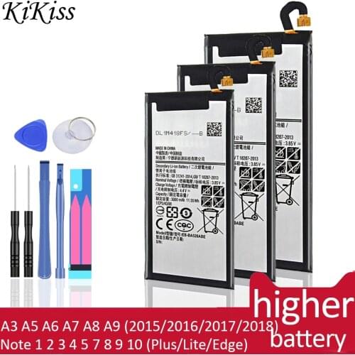 Battery For Samsung Galaxy A3 A5 A6 A7 A8 A9 Star 2015 2016 2017 2018/Note 1 2 3 4 5 7 8 9 10 Plus Lite Edge SM A510F A310F