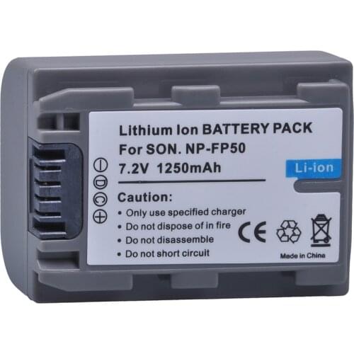 1Pc NP-FP50Battery for Sony NP-FP30 NP-FP60 NP-FP70 NP-FP71 NP-FP90 Sony DCR-SX40 SX40R SX41 HDR-CX105
