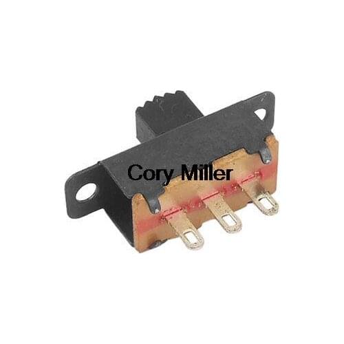 DC 12V 0.1A ON-ON 2 Position 1P2T SPDT Panel Miniature Slide Switch SS12F32