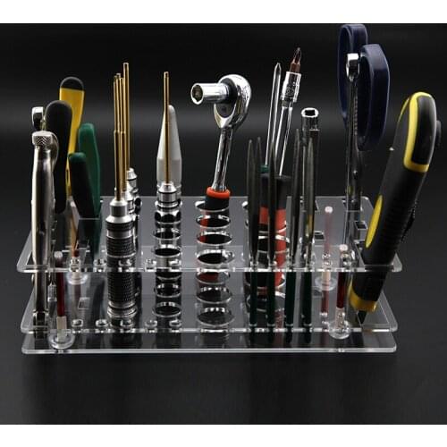 Tool storage rack screwdriver holder maintenance rack DIY tool storage rack Finishing rack Part box bracket for airplane Model