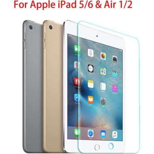 FHRG Tempered Glass Screen Protector For Apple IPad 5/6 & Air 1/2 Full Cover Screen Protector Explosion-proof HD Screen Film