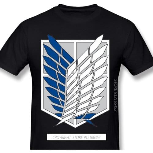 Manga Artwork By SergeCreation SNK Active Print Cotton T-Shirts Attack On Titan For Men Fashion Streetwear