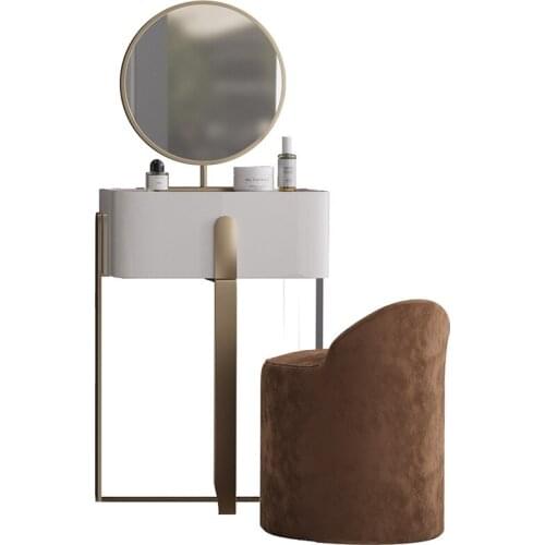 Italian light luxury dressing table girls bedroom small modern simple dressing table American Mini dressing table