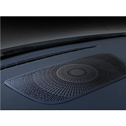 Aluminum Alloy Car Dashboard Speaker Cover Trim For Mercedes benz A Class W177 V177 A180 A200 2019 2020 Accessories
