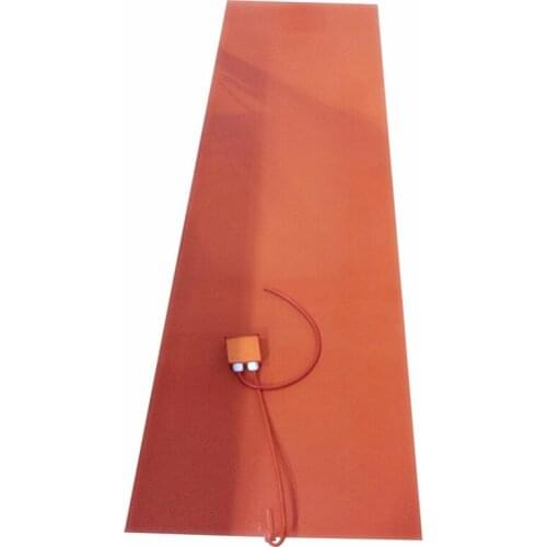 560*2350*1.5mm Heat Bed for Vacuum Press silicone rubber heater 220v 1500w adhesive 1side with digital thermostat on 1000mm wire