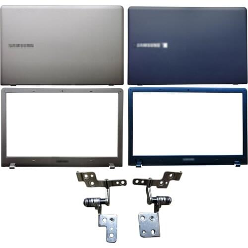 NEW Laptop LCD Back Cover/Front Bezel/Hinges for Samsung NP510R5E NP470R5E 510R5E 470R5E Plastic LCD Back Cover