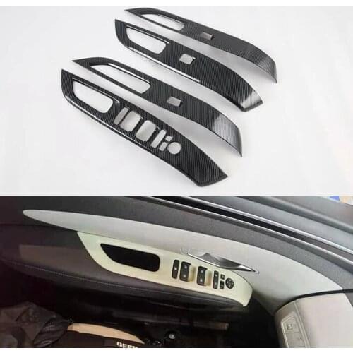 New ABS Car Styling For Hyundai Tucson L 2021 Left Hand Drive Inner Door Armrest Window Lift Switch Cover Trim Auto Accessories