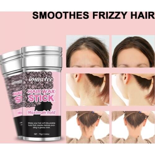 75g Hair Finishing Stick Small Broken Hairs Finishing Cream Hair Styling Wax Stick