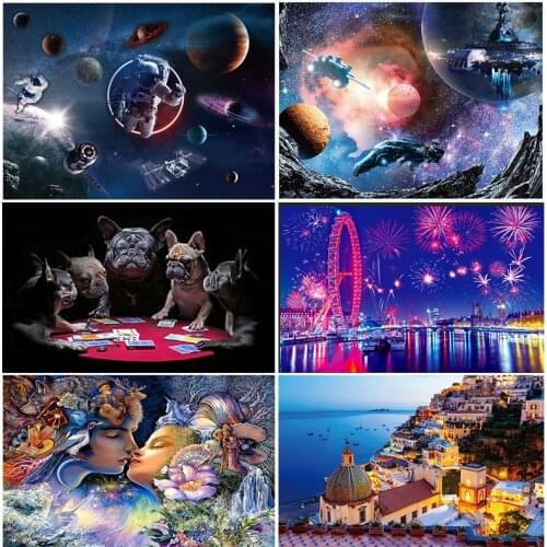 Puzzles for Adults 1000 Piece Jigsaw Puzzle Educational Intellectual Decompressing Fun Family Game for Kids Adults