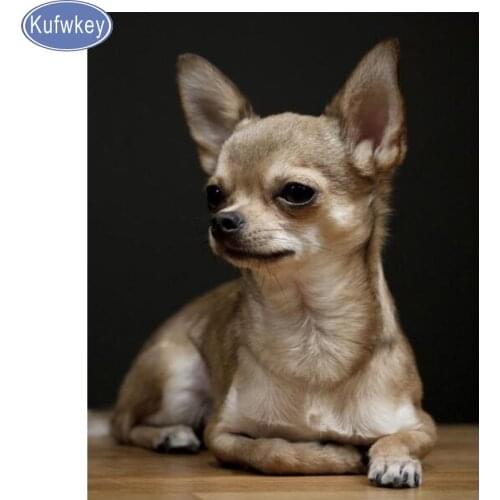Full square round diamond embroidery chihuahua,5d diamond painting,dog cute pet diamond mosaic picture of rhinestones home decor