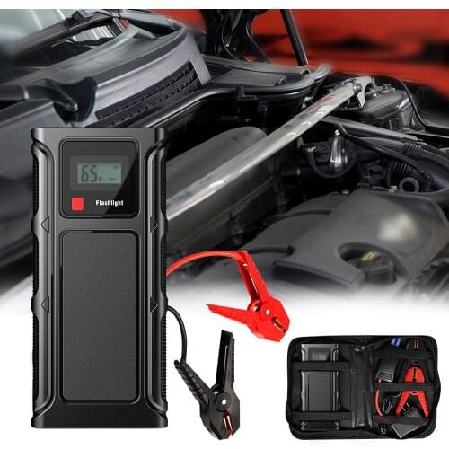 GKFLY High Power 10400mAh Car Jump Starter 12V Starting Device Power Bank Cables Portable For Car Battery Booster Buster