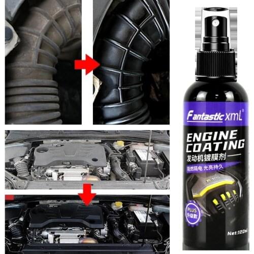 120ML Car Engine Coating Agent Engine Compartment Cleaner Remove Heavy Oil Cleaning Car Polish Ceramic Coating