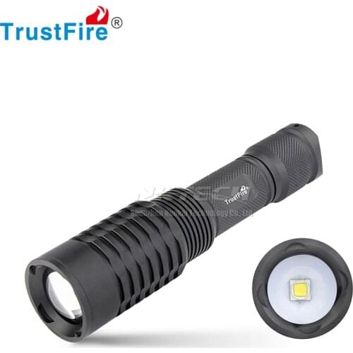 TrustFire Zoom LED Flashlight Z9 XM-L2 Zoomable Waterproof Torch with Micro USB Charging Port For Camping Outdoor Fishing Hiking