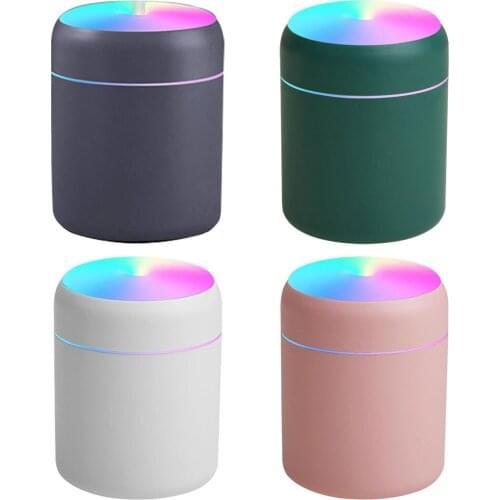 280ml Cool Mist Humidifier with Night Light USB Quite Low Noise Air Freshener Essential Oil Diffuser for Home Living Room Car