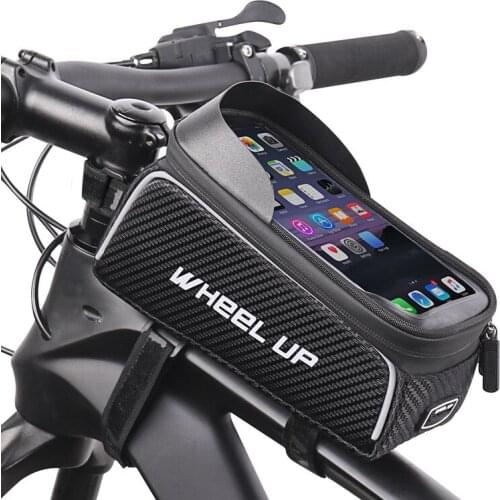 WHeeL UP Bike Mountain Bag Bicycle Front Tube Touch Screen Cell Phone Bag Motorcycle Cycling Equipment