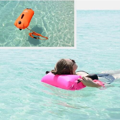 Waterproof Floating Dry Bag Ultralight Inflatable Safety Swim Buoy Tow Float Waist Belt for Open Water Swimming Training