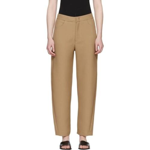 Women Black/Khaki Contour Twill Long Casual Pants - Ladies Stylish Long Trousers