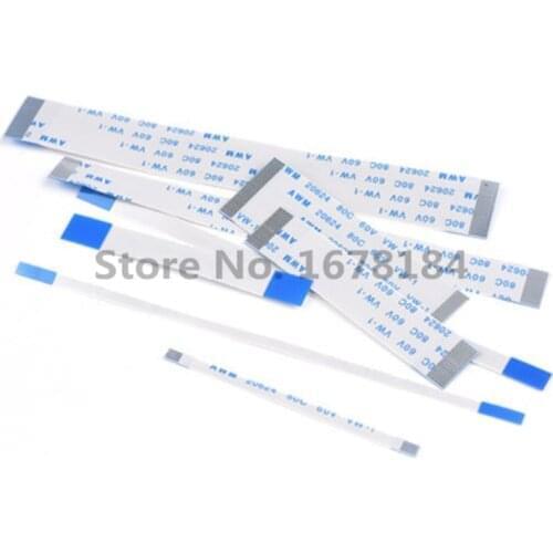 100pcs1.0mm FPC FFC Ribbon Flexible Flat Cable A/B Type 50/100/150/200mm 4P 6 7 8 10 12 14 18 20 22 24 26 30 32 34 35 Pin