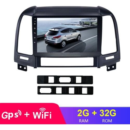 Android 10.1 Multimedia Player For Santa Fe 2 2006-2012 GPS Navi 2din Video Car Audio Radio Head Unit WiFi 2 din no dvd