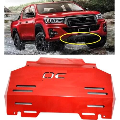 AUTO EXTERIOR ENGINE GUARD SHIELD PLATE MATEL STEEL FRONT BASE DOWN COVER FIT FOR HILUX ROCCO 2018 2019 4X4 PICKUP PARTS