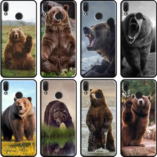 Brown Black Bear Case For Huawei Nova 5T 3i 2i Y7A Y6P Y5P 2020 Y3 II Y5 Y6 Y7 2017 2018 Y9 Prime 2019 Case