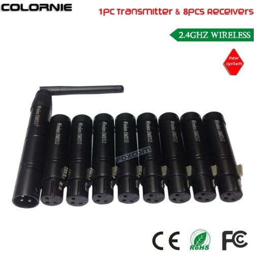 DHL Free Shipping 2.4GHz DMX Wireless dmx512 Receiver/Sender