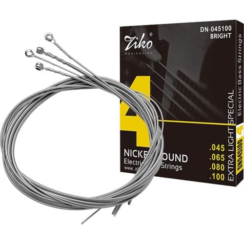 Electric Guitar Bass Strings Hexagon Alloy Wire Nickel Wound Bright Corrosion Resistant 4 Strings Set(.045-.100) guitar string