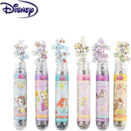 Disney 150 piece Test Tube Jigsaw Pocket Mini Puzzles Creative Birthday Gift Adult Children Leisure Travel Puzzle Toys