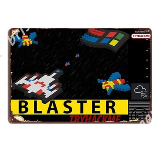 Tryhackme Snes Blaster Metal Signs Wall Mural Cave pub Design Poster Tin sign Posters