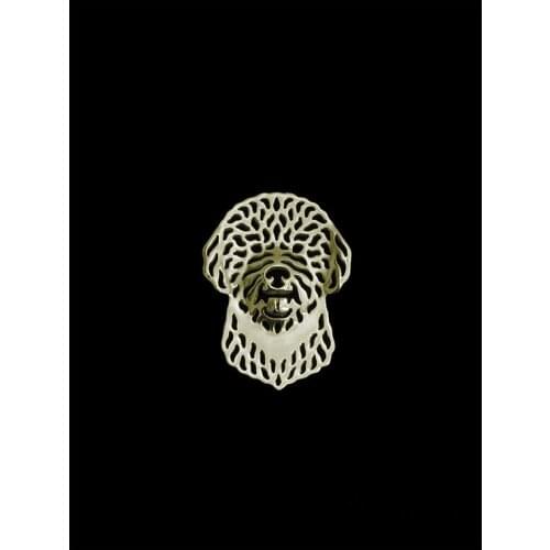 New Classic Animal Portuguese Water Dog Broche Gold Silver Color Designer Brooch For Men Overwatch Gift For Friend Father