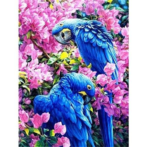 Bird Parrot Animal DIY Cross Stitch 11CT Embroidery Kits Craft Needlework Set Printed Canvas Cotton Thread Home Sell