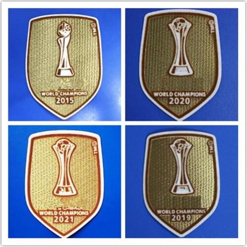Football Patch 2009-2021 World Champions Football Badge Patches Heat Transfer Flocking Iron On Soccer Patch Club World Cup woman