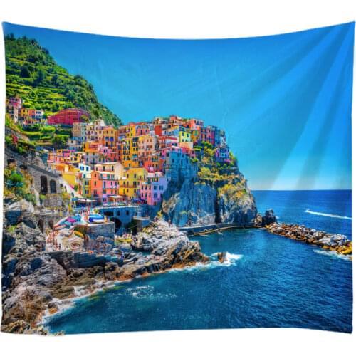 Natural Landscape Tapestry Wall Hanging Cloth Bed Spread Beach Towel Table Cloth YogaMat House Decoration Living Room Decoration