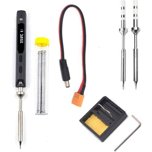 NEW TS100 Pen-type MINI Programmable Smart Adjustable Digital LCD Electric soldering iron Soldering station ARM MCU 2 pcs/TIP
