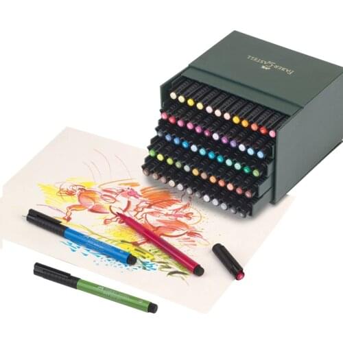 FABER CASTELL 60 color soft head Mark pen 24 color 48 color PITT fine art watercolor pen head