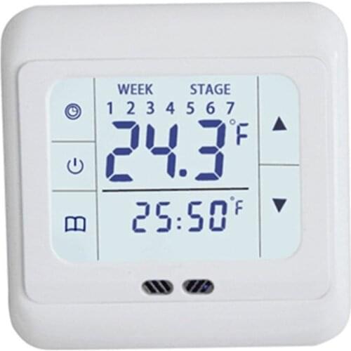 Thermoregulator Screen Heating Thermostat for Warm Floor Electric Heating System Temperature Controller With Kid Lock
