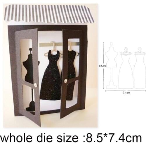 Clothes Model Dress Metal Cutting Dies for 2020 New Stencils dies DIY Scrapbooking dies Embossing Paper Cards Making Craft dies