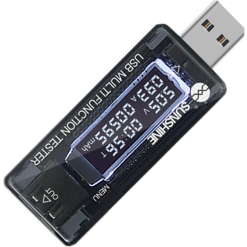 SUNSHINE 302A USB Tester Current Voltage Capacity Volt Current Voltage Doctor Intelligent Fast Charge