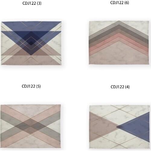 Geometric stripes waterproof tablecloth Dining tables gold placemats for table waterproof table tablecloth kitchen table table