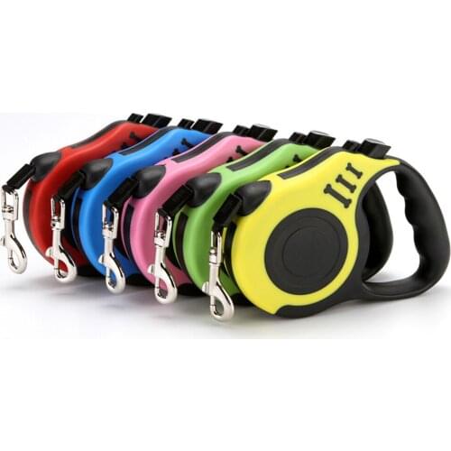 Retractable Dog Leash 3M/5M Automatic Flexible Dog Leash Pet Dogs Cat Traction Rope Leashes Tool For Small Medium Dogs