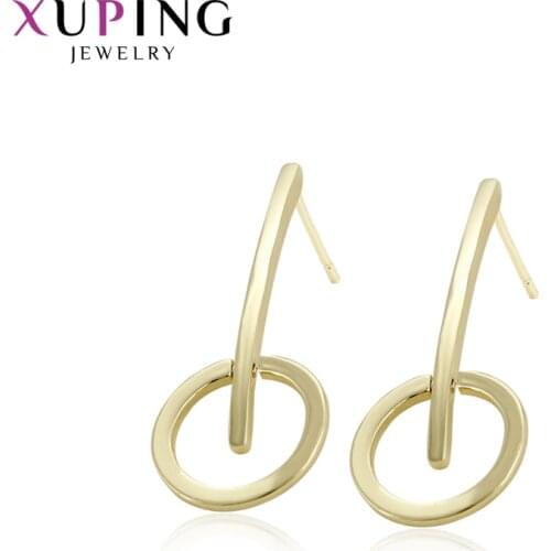 Xuping Fashion Simple Long Earrings Environmental Copper for Women Girls Jewelry Gifts 94415