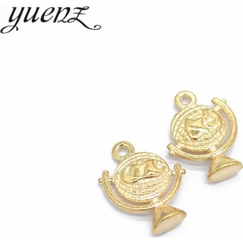 YuenZ 8pcs Antique silver Plated Zinc Alloy Necklaces Pendants Jewelry globe Charms Diy Handmade Jewelry Findings 21*17mm J250