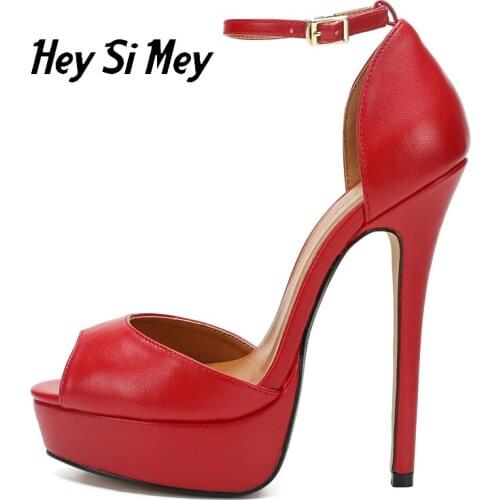 2019 HOT Women Sandals Peep Toe Pumps Ladies Summer Shoes Thin High Heels 16CM Woman Female Sandals Pumps Wedding Party Shoes