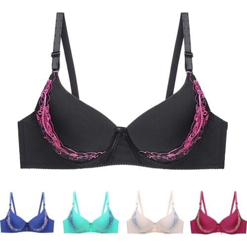 DKERT Women Bras Push Up Underwear Plus Size CD Cup Sexy Lace Embroidery Brassiere Bralette Bras For Women Lingerie