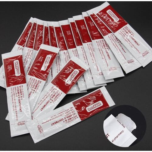 30/50Pcs Tattoo Aftercare Cream Fougera Vitamin Ointment A&D Anti Scar For Tattoo Repair Cream Permanent Makeup Tattoo Supplies