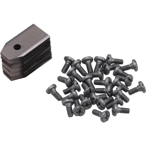 TOP 30Pcs Lawn Mower Blade Replacement Blade with Screws for Robot Mower Garden Tools