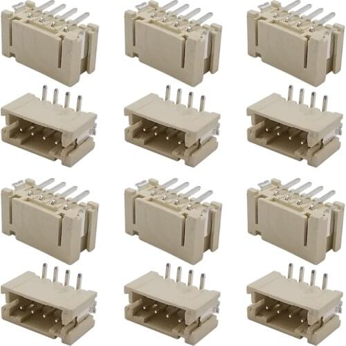 50/100PCS PH2.0 Pitch 2.0mm 4 Pin Vertical SMD Male Plug Terminals Shell Connectors for JST PH 2.0 4P Female Cable DIY