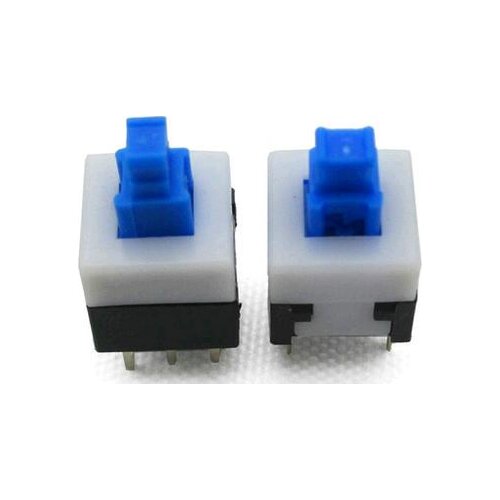 50PCS 8*8 mm 6 Pin Double-row Self Locking Switches Self Lock Flat Switch 8x8 mm Button