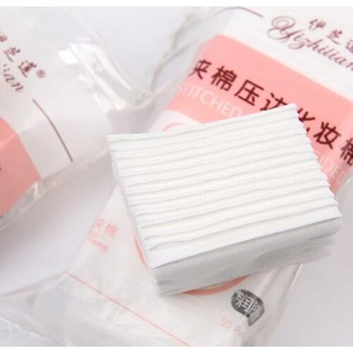 50Pcs/Pack Facial Organic Cotton Pads Facial Cleaning Nail Polish Remover Cosmetic Tissue Makeup Beauty Skin Care Tools