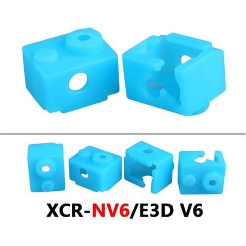 3D printer accessories XCR-NV6 heating block silicone sleeve compatible with E3D V6 extrusion head nozzle insulation sleeve